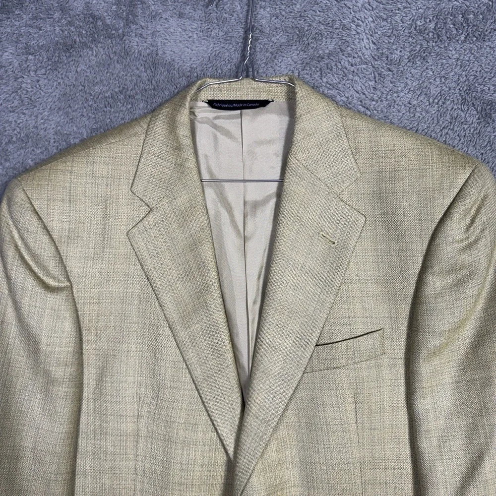 Coppley Sport Coat Men 39R Silk Wool Blazer Bocelli 2112 Shadow Plaid Designer